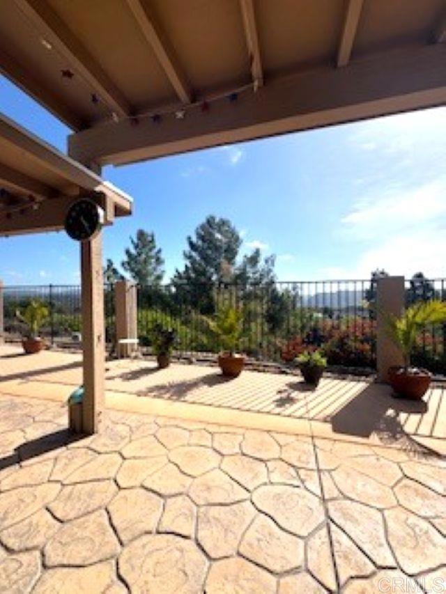 2307 Columbine Dr, Alpine, CA 91901 - view of patio featuring fence