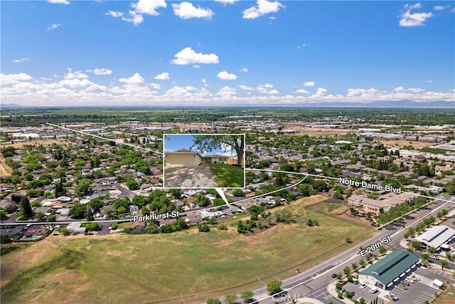 20 Parkhurst St, Chico, CA 95928 - aerial view of residential area featuring property boundaries highlighted