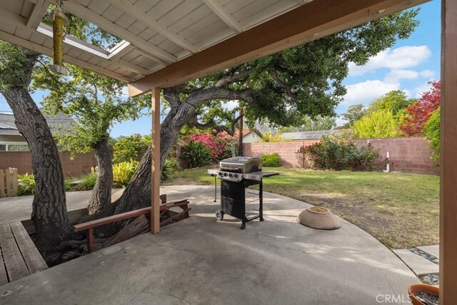 7861 Cora St, Sunland, CA 91040 - view of patio featuring grilling area