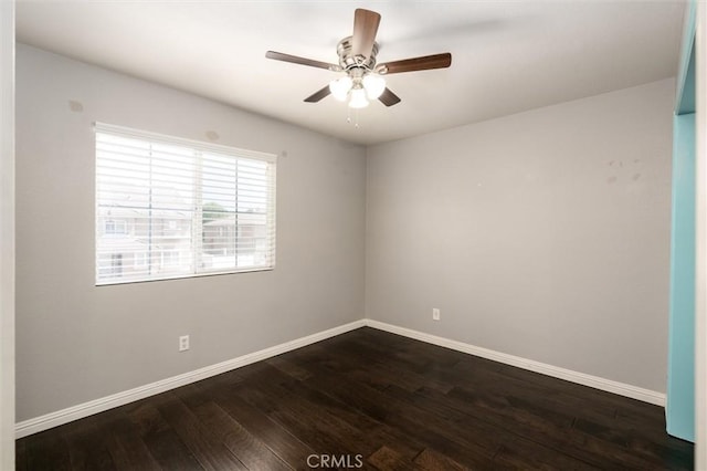 27917 Busman Rd, Murrieta, CA 92563 - spare room with dark wood-type flooring and ceiling fan
