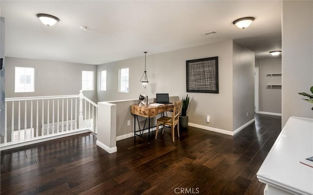 27917 Busman Rd, Murrieta, CA 92563 - dining space with healthy amount of natural light, wood-type flooring, and a desk