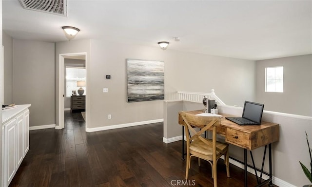 27917 Busman Rd, Murrieta, CA 92563 - office featuring dark wood-style floors and baseboards