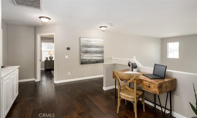27917 Busman Rd, Murrieta, CA 92563 - office with dark wood-style floors and baseboards