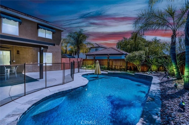 27917 Busman Rd, Murrieta, CA 92563 - view of swimming pool with a patio and a fenced backyard