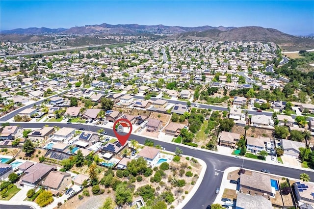 27917 Busman Rd, Murrieta, CA 92563 - aerial view of property's location with a mountain backdrop and nearby suburban area