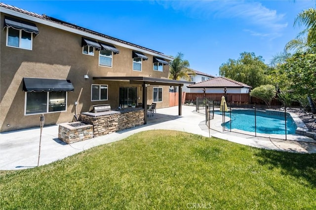 27917 Busman Rd, Murrieta, CA 92563 - rear view of property with exterior kitchen, stucco siding, a patio, and a gazebo