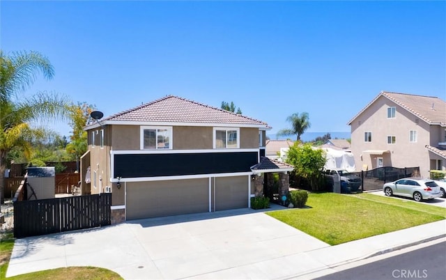 27917 Busman Rd, Murrieta, CA 92563 - view of front of house featuring a garage, stucco siding, concrete driveway, and a tiled roof