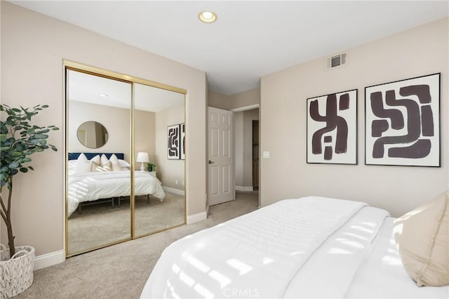 26752 Devonshire Rd, Laguna Hills, CA 92653 - bedroom featuring carpet floors, baseboards, a closet, and recessed lighting