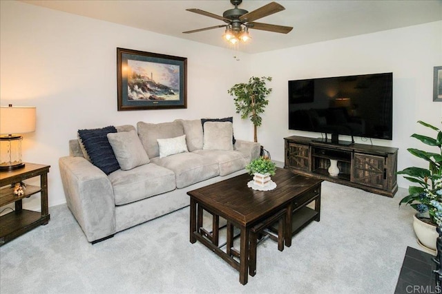 2157 Arnold Way Unit 821, Alpine, CA 91901 - living area with ceiling fan and carpet flooring
