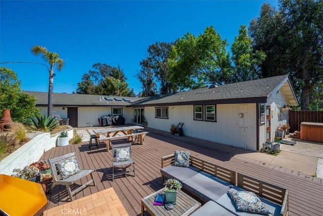 636 Jameson, Arroyo Grande, CA 93420 - wooden deck with outdoor lounge area and outdoor dining area