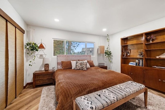 636 Jameson, Arroyo Grande, CA 93420 - bedroom with light wood-style floors, recessed lighting, and a closet