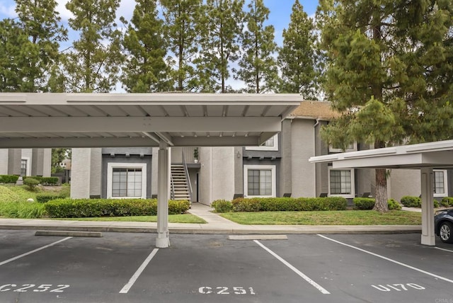 14936 Avenida Venusto Unit 12, San Diego, CA 92128 - covered parking lot with stairway