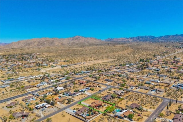 7356 Rubidoux Ave, Yucca Valley, CA 92284 - aerial view of mountains and a desert landscape
