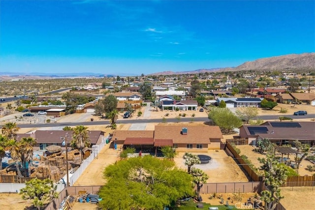 7356 Rubidoux Ave, Yucca Valley, CA 92284 - aerial view of residential area featuring a mountain backdrop