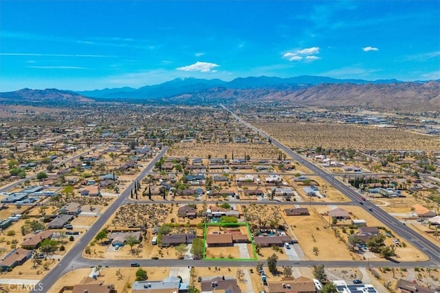 7356 Rubidoux Ave, Yucca Valley, CA 92284 - drone / aerial view of a mountain backdrop