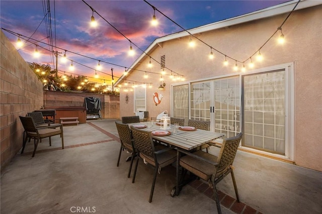 1418 S Cedar Ave, Fullerton, CA 92833 - fenced backyard with a hot tub and a patio