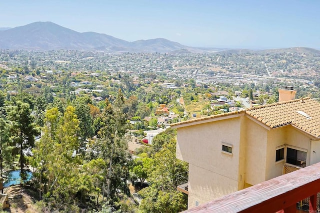 view of mountain backdrop