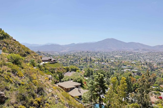 view of mountain background