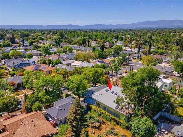 5762 Andasol Ave, Encino, CA 91316 - aerial view of residential area with mountains