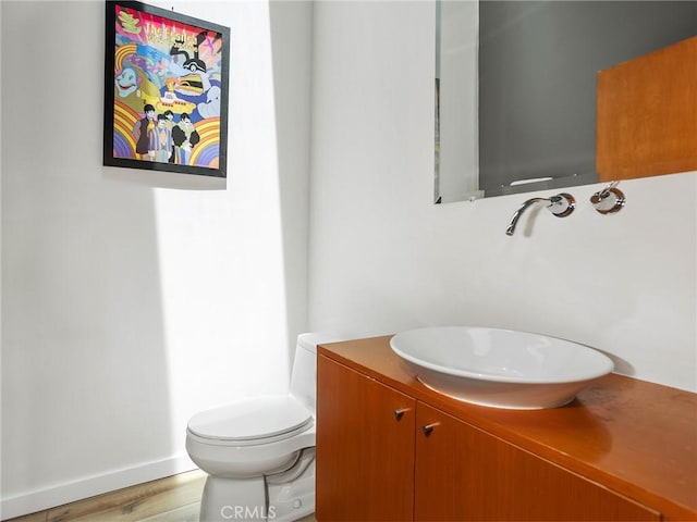 5762 Andasol Ave, Encino, CA 91316 - bathroom featuring vanity and wood finished floors