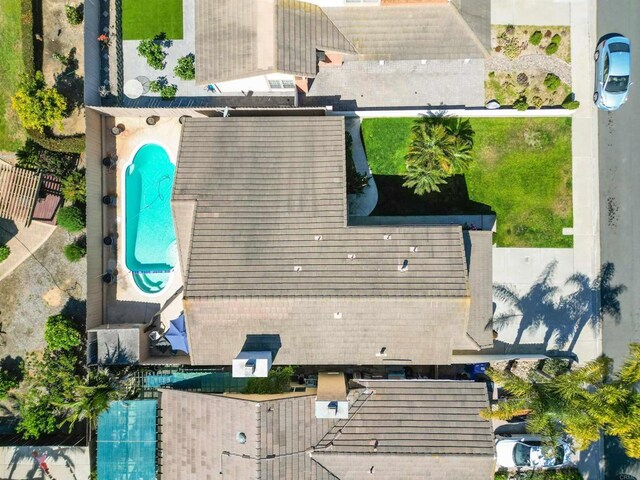 7763 Gaston, San Diego, CA 92126 - drone / aerial view of a pool area