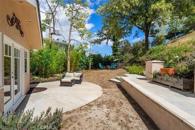view of patio with french doors