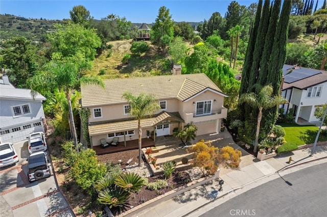 aerial view of property and surrounding area
