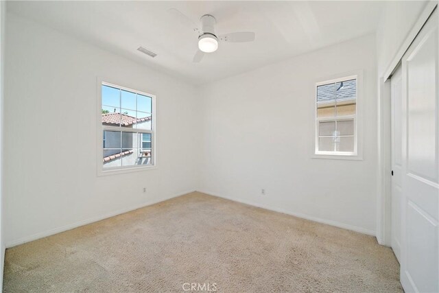 3933 E Bethany Way, Ontario, CA 91761 - unfurnished room featuring carpet flooring, baseboards, and ceiling fan