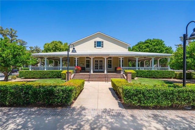 3933 E Bethany Way, Ontario, CA 91761 - view of front of house with a porch and french doors