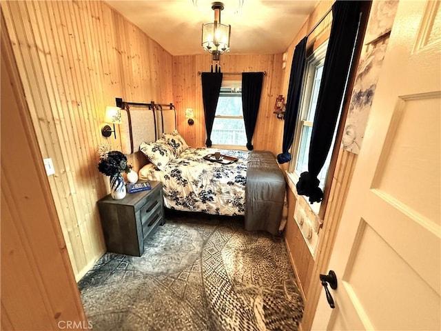 23739 Skyland Dr, Crestline, CA 92325 - bedroom with wood walls