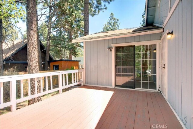 221 E Barker Blvd, Big Bear City, CA 92314 - view of wooden deck