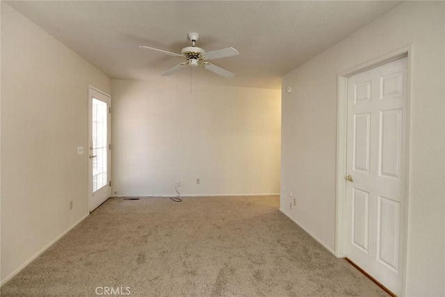 221 E Barker Blvd, Big Bear City, CA 92314 - unfurnished room with carpet floors and a ceiling fan