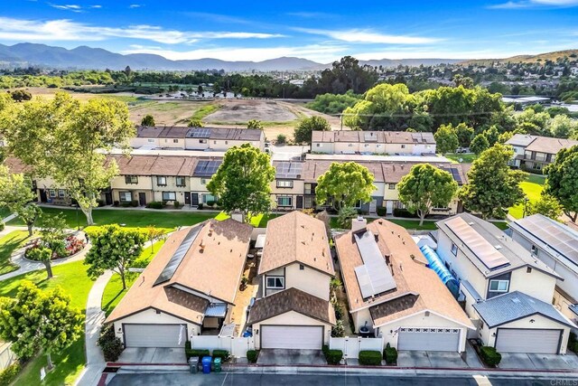 9560 Frank Way, Santee, CA 92071 - aerial view of residential area with a mountainous background