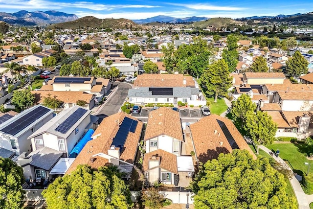 9560 Frank Way, Santee, CA 92071 - aerial perspective of suburban area featuring mountains