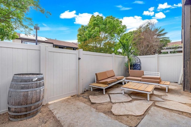 9560 Frank Way, Santee, CA 92071 - fenced backyard featuring a patio area and a gate