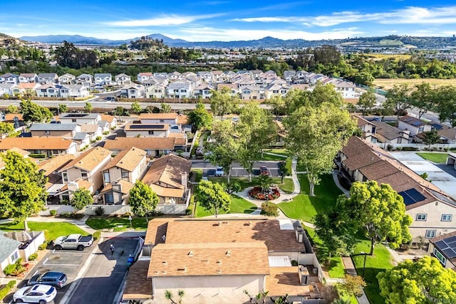 9560 Frank Way, Santee, CA 92071 - aerial perspective of suburban area with a mountain backdrop