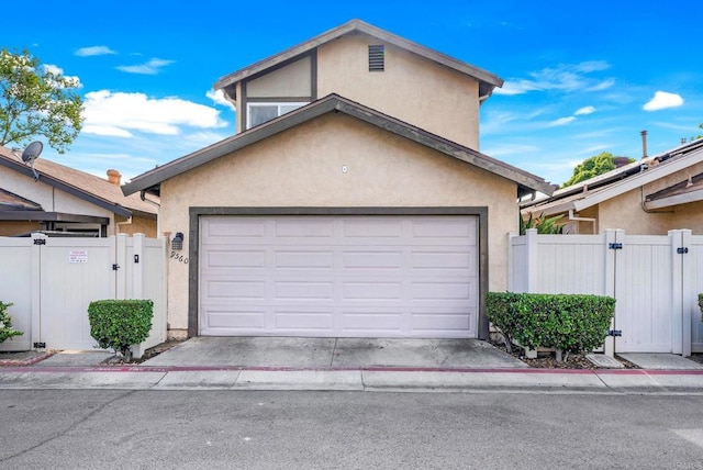 9560 Frank Way, Santee, CA 92071 - garage featuring a gate and concrete driveway