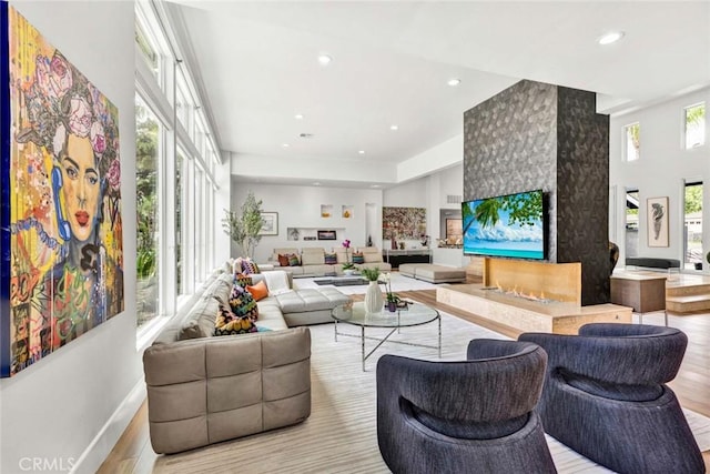 18782 Peppertree Dr, Villa Park, CA 92861 - living room with wood finished floors and recessed lighting