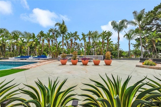 18782 Peppertree Dr, Villa Park, CA 92861 - view of community with a swimming pool, a patio, and an outdoor hangout area