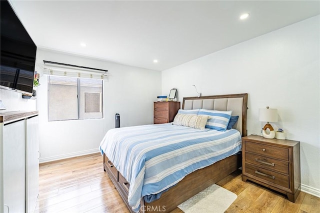 365 W Alameda Ave Unit 203, Burbank, CA 91506 - bedroom featuring light wood finished floors, baseboards, and recessed lighting