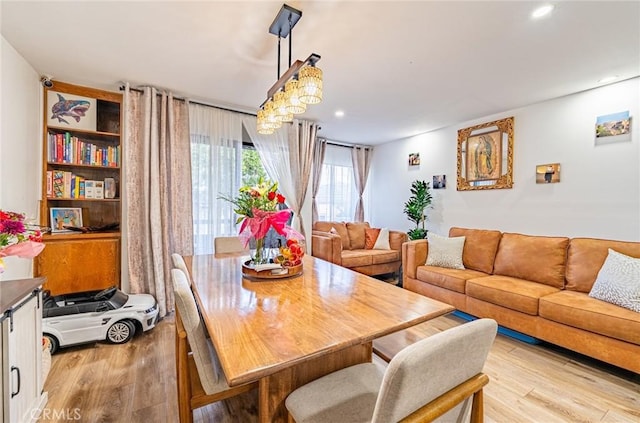 365 W Alameda Ave Unit 203, Burbank, CA 91506 - dining room with light wood finished floors and recessed lighting