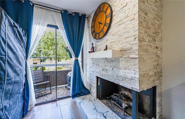 365 W Alameda Ave Unit 203, Burbank, CA 91506 - entryway featuring a fireplace