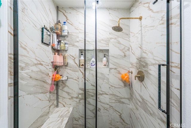 365 W Alameda Ave Unit 203, Burbank, CA 91506 - bathroom featuring a marble finish shower