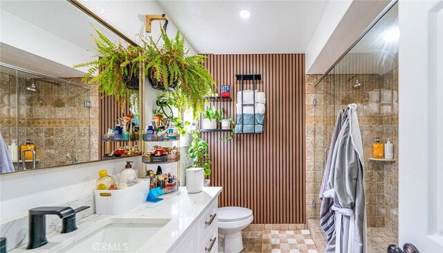 365 W Alameda Ave Unit 203, Burbank, CA 91506 - full bath featuring tiled shower, toilet, and vanity