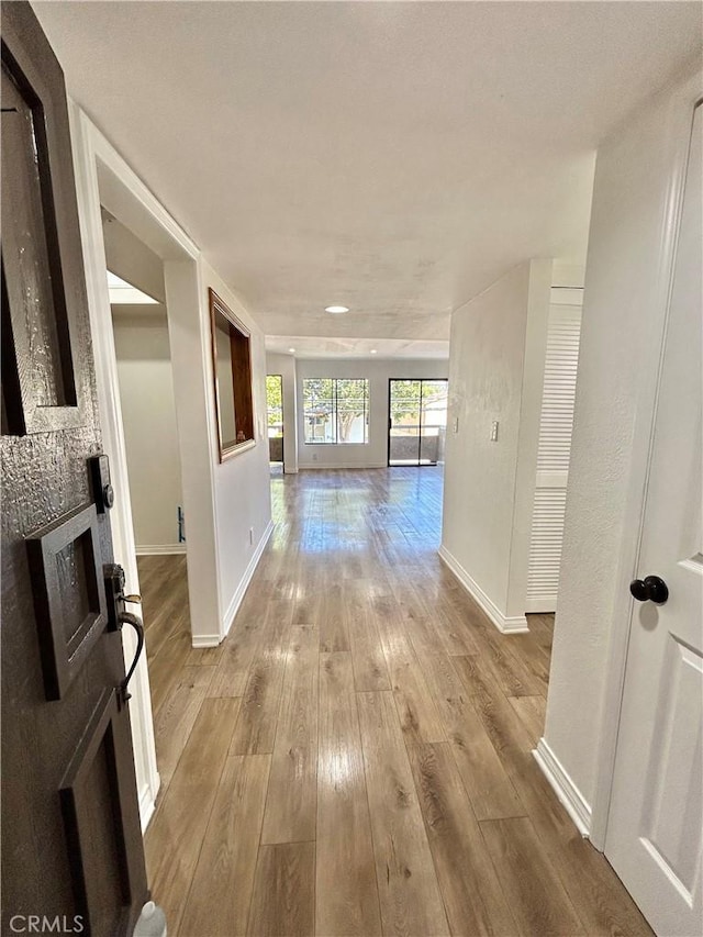 365 W Alameda Ave Unit 203, Burbank, CA 91506 - hallway with baseboards and wood-type flooring