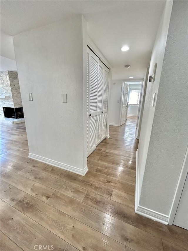 365 W Alameda Ave Unit 203, Burbank, CA 91506 - corridor with hardwood / wood-style floors and recessed lighting