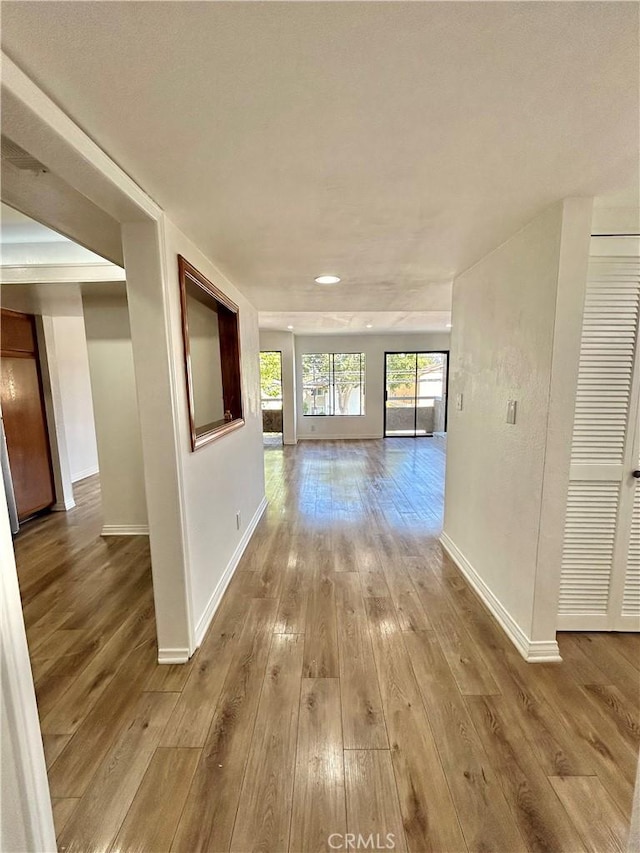 365 W Alameda Ave Unit 203, Burbank, CA 91506 - hallway featuring baseboards and hardwood / wood-style floors