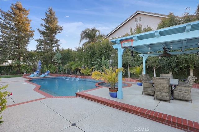 24632 Stagg St, West Hills, CA 91304 - outdoor pool featuring a patio and outdoor dining area
