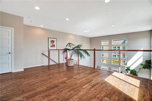 1508 W Artesia Unit H, Gardena, CA 90248 - exercise area with wood finished floors, recessed lighting, and baseboards
