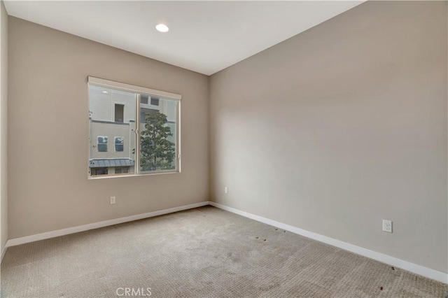 1508 W Artesia Unit H, Gardena, CA 90248 - empty room with baseboards, carpet floors, and recessed lighting